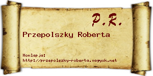 Przepolszky Roberta névjegykártya